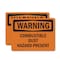 Signmission Combustible Dust Hazard Present OSHA Warning Sign, Plastic, 10in W x 7in L, 2PK OS-2PACK-WS-P-710-L-12024 - alternate 1